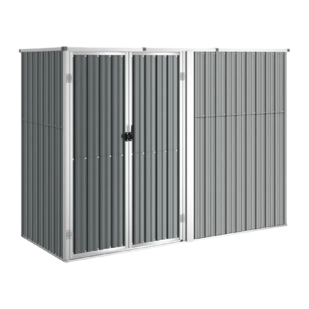 Metal Storage Shed for Outdoor Use - Galvanized Steel - 200 x 100 x 120