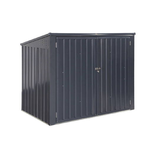 Metal Storage Shed for Outdoor Use - Steel Construction - 145 x 102 x 115