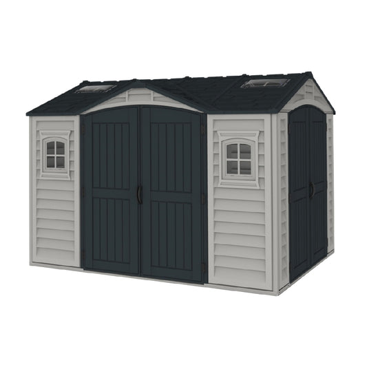 Storage Shed for Outdoor Use in Plastic - 200 x 120 x 160